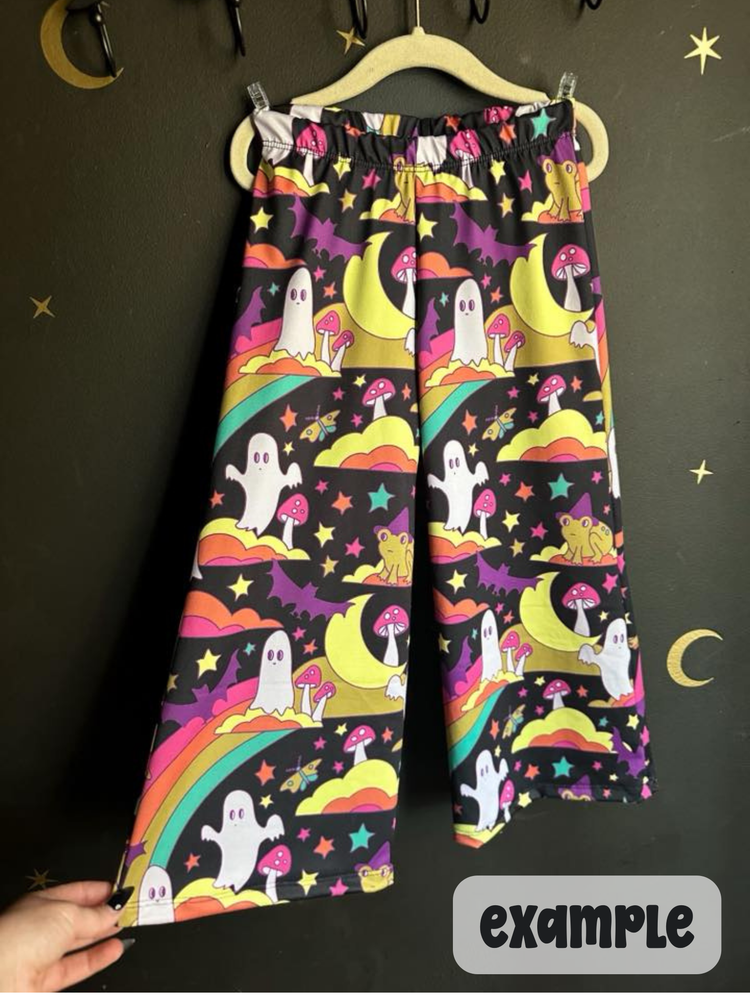Size 7 Wide Leg Pants - Huntrix Patchwork