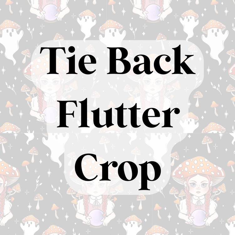 Tie Back Flutter Crop