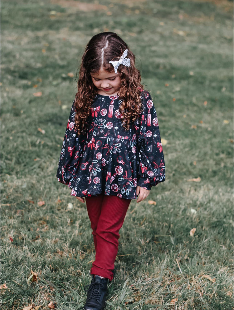 Bishop Sleeve Peplum