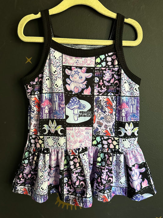 Size 6 Cami Peplum - Hex Patchwork
