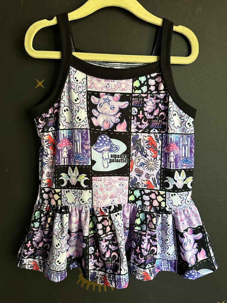 Size 6 Cami Peplum - Hex Patchwork