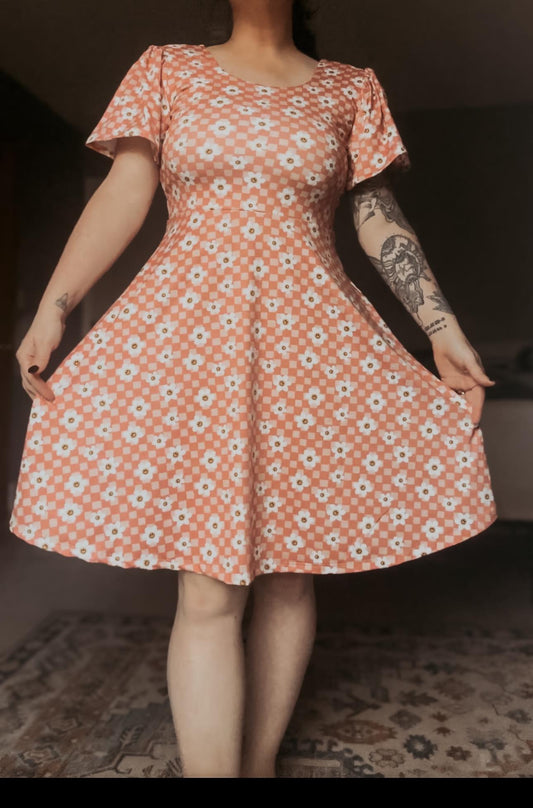 Adult Flutter Sleeve Dress