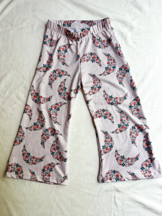 3T Wide Leg Pants - Floral Moons