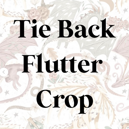 Tie Back Flutter Crop