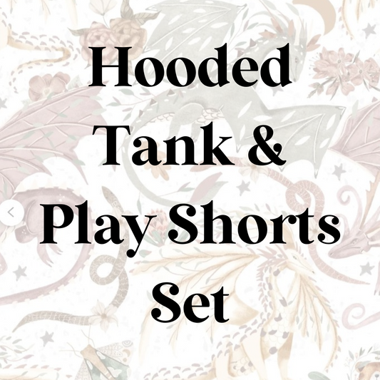 Hooded Tank & Play Shorts set