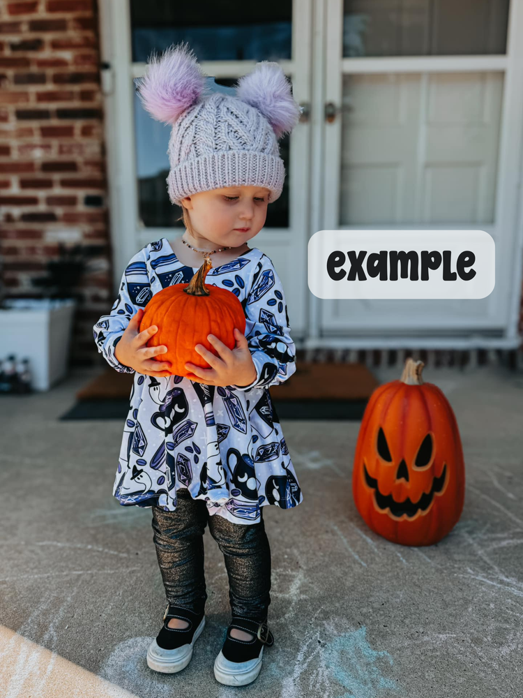 2T Tunic Length Brielle Dress - Dark Ghosts