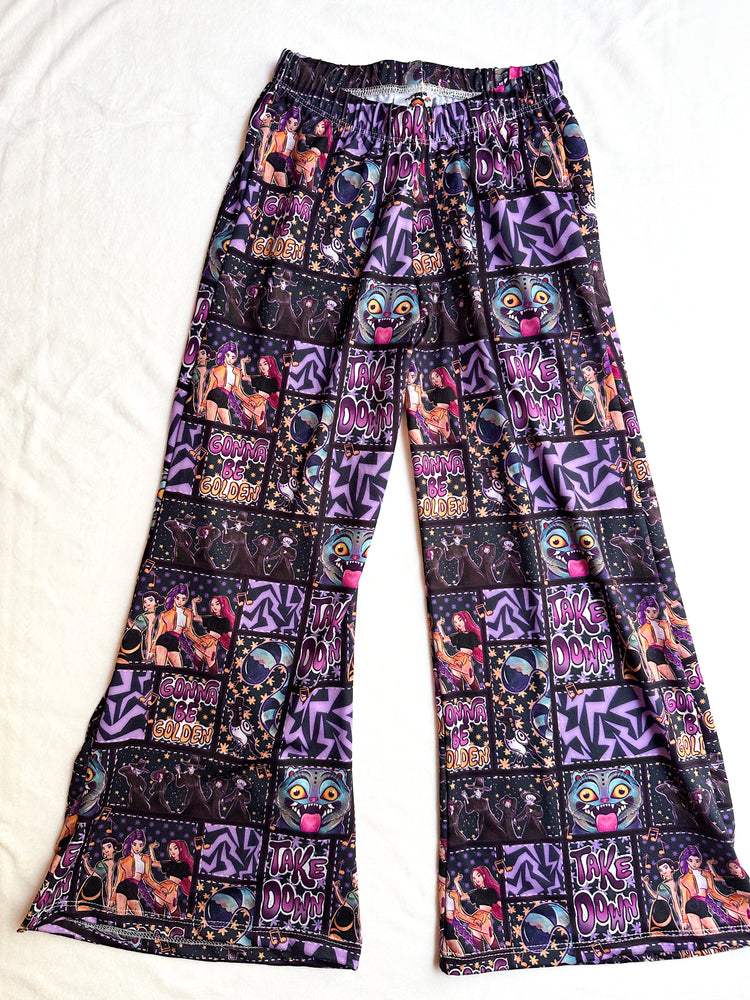 Size 7 Wide Leg Pants - Huntrix Patchwork