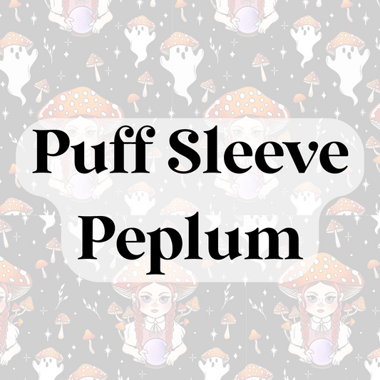 Puff Sleeve Peplum