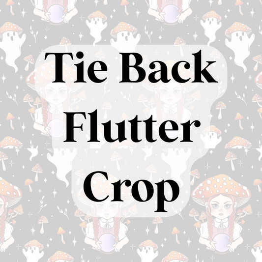 Tie Back Flutter Crop