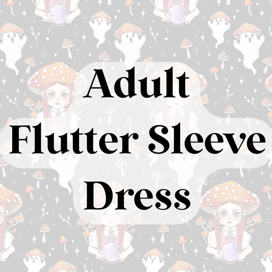 Adult Flutter Sleeve Dress