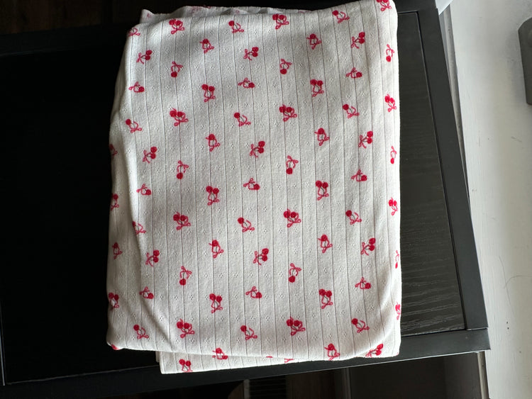 1 yd Pointelle Cherries