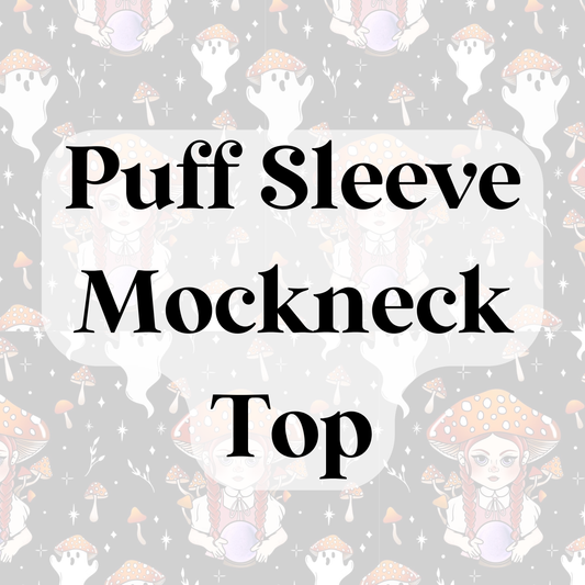 Puff Sleeve Mockneck Top
