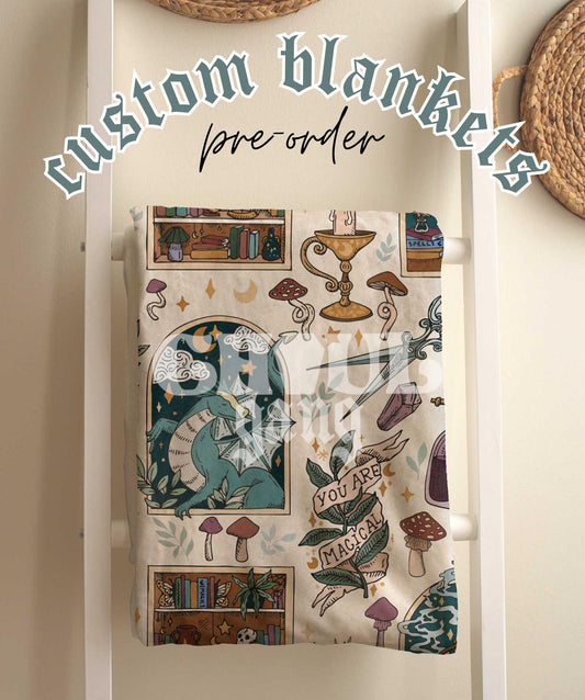 Custom Single layer minky blanket