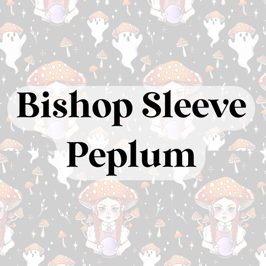 Bishop Sleeve Peplum