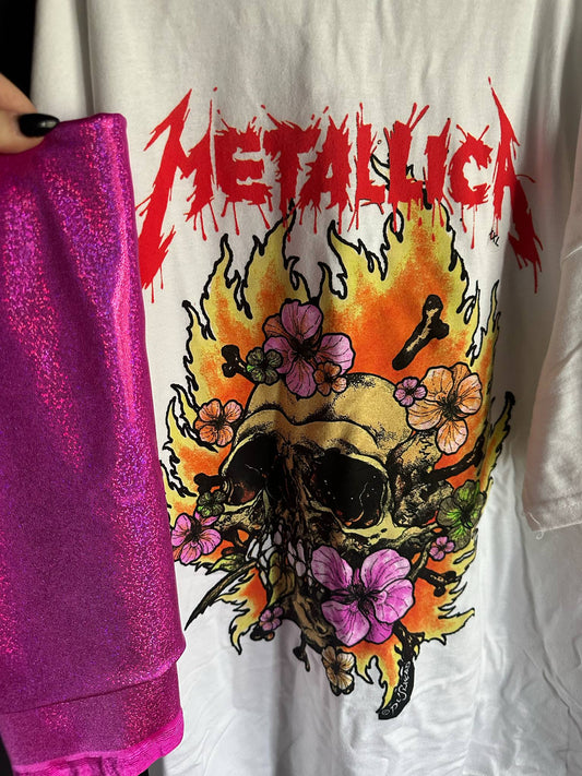 Metallica tshirt dress (12/18m - 6/7)