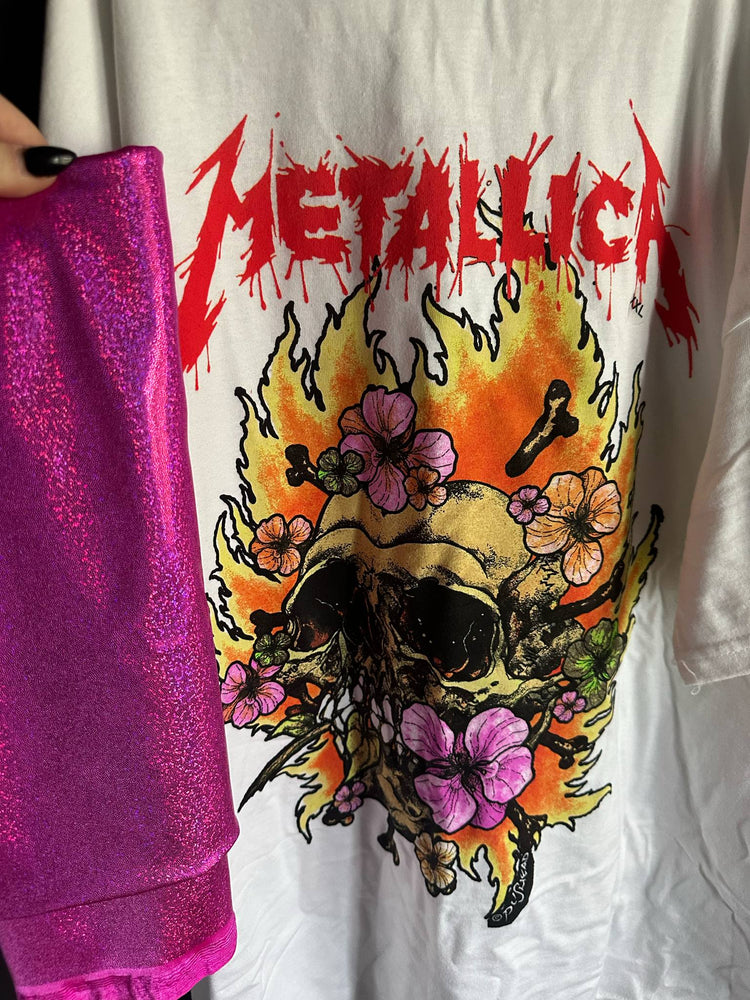 Metallica tshirt dress (12/18m - 6/7)